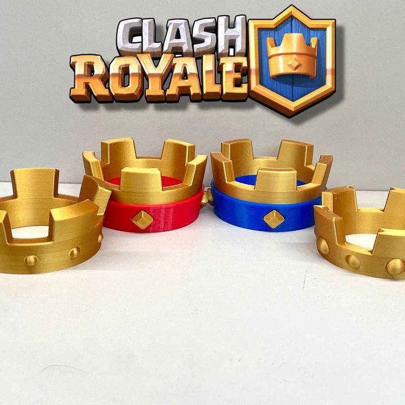 Clash Royale 3D พิมพ์มงกุฎรุ่น 6 ซม.DIY Mini เครื่องประดับเกม Merchandise ตัวอักษรคอสเพลย์ตกแต่ง