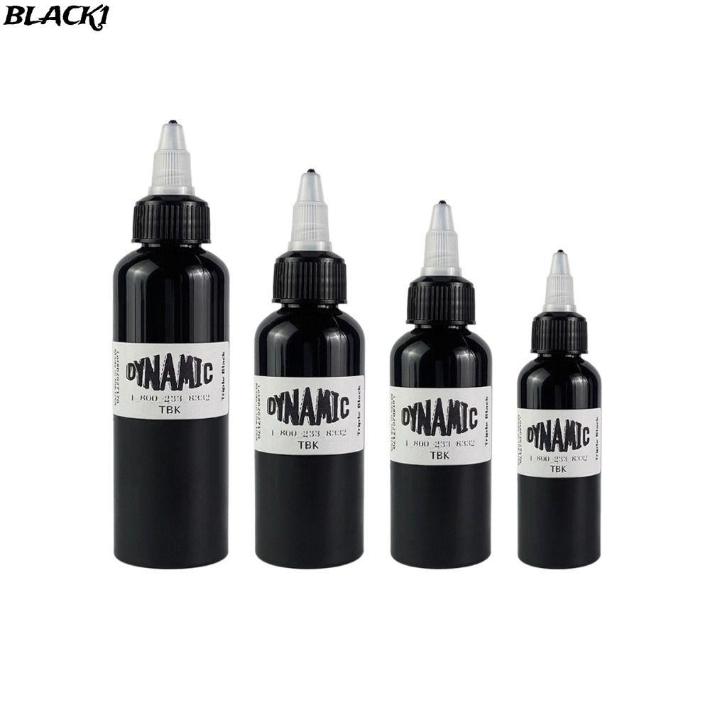 หมึกสักสีดำ ขนาด 30/60/80/90 ML อุปกรณ์สำหรับศิลปะบนผิวหนัง