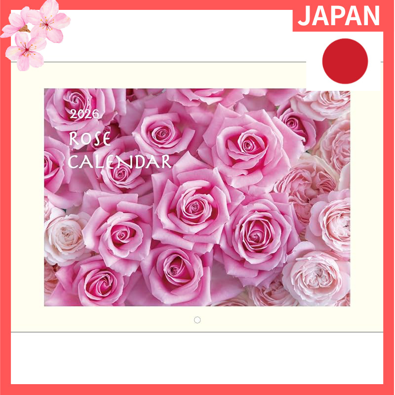 Active Corporation 2026 Wall Calendar Rose Calendar 26ACL-14, starting from January 2026.【Direct fro