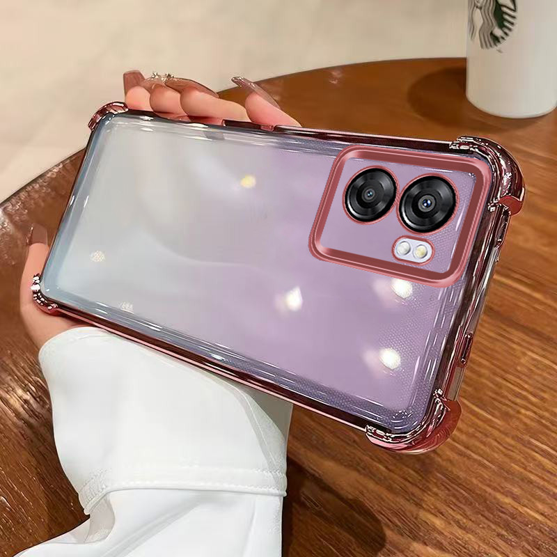 เคส oppo a77 5g โทรศัพท์ชุบด้วยไฟฟ้าป้องกันการตกสี่มุมสําหรับเคส oppo a77 5g