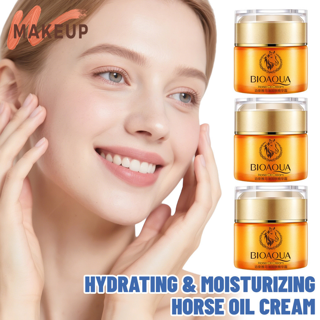 [MAKEUP]Intensive Moisture Horse Oil Cream - กระปุกพร้อมกลีเซอรีน & ซิลิโคน เพื่อผิวนุ่มลื่น ﻿