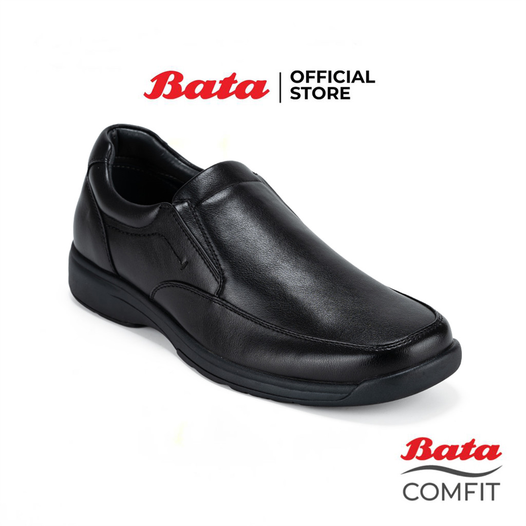 Bata บาจา Comfit รองเท้าคัทชูทางการ แบบสวม เพื่อสุขภาพ สำหรับผู้ชาย สีดำ 8016146 สีน้ำตาล 8014146