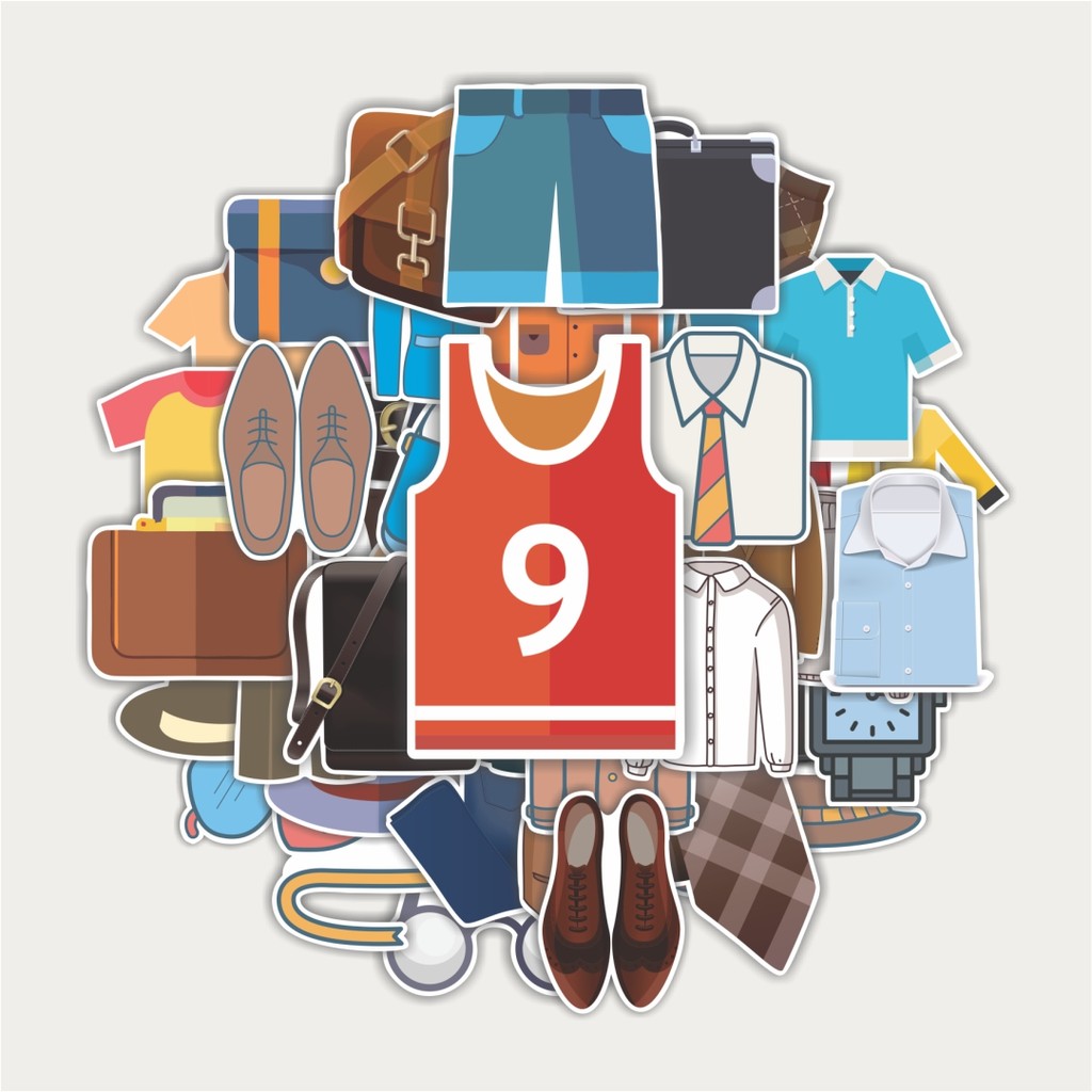 สติ๊กเกอร์แพ็คสติ๊กเกอร์ MAN FASHION ICON SET | สติ๊กเกอร์ TUMBLR | สติ๊กเกอร์แล็ปท็อปสําหรับกระเป๋า