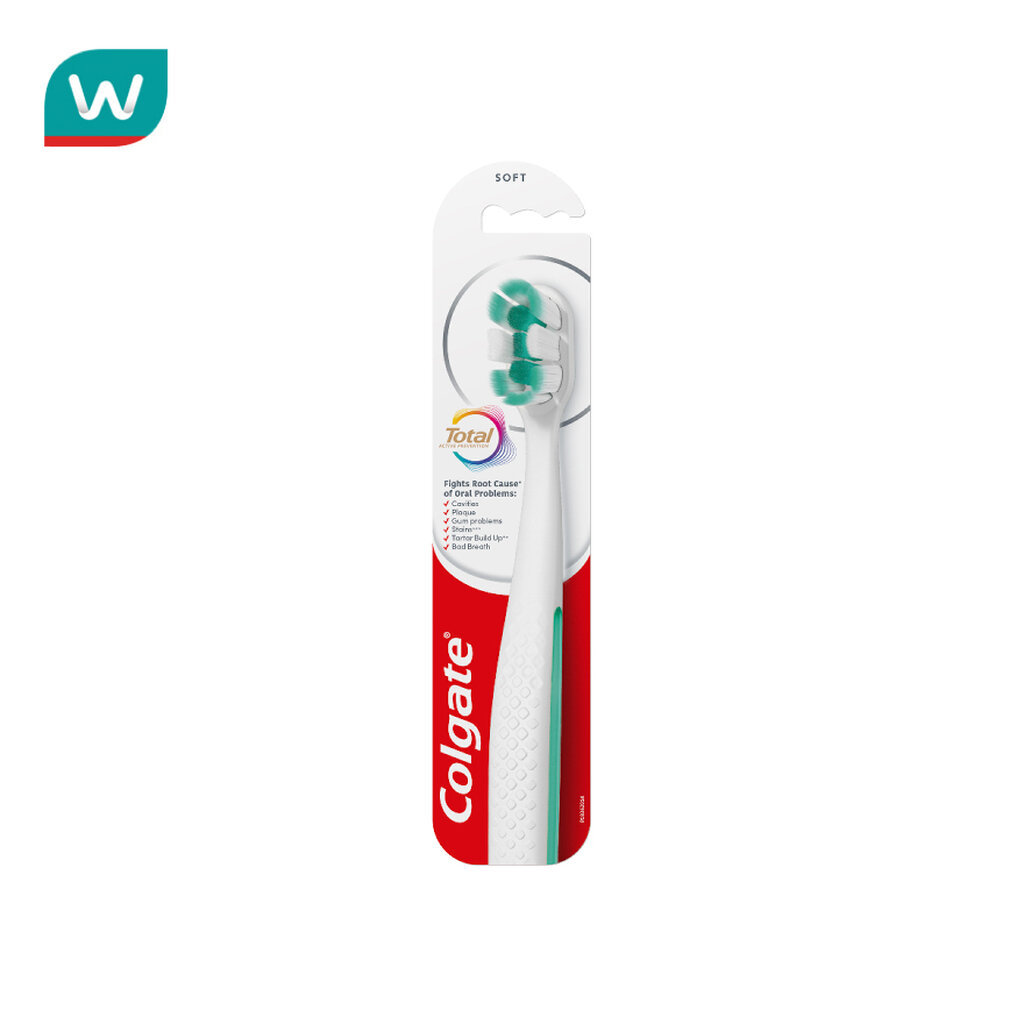 Colgate คอลเกต แปรงสีฟัน โททอล โฟมมิ่ง คลีน 1 ชิ้น