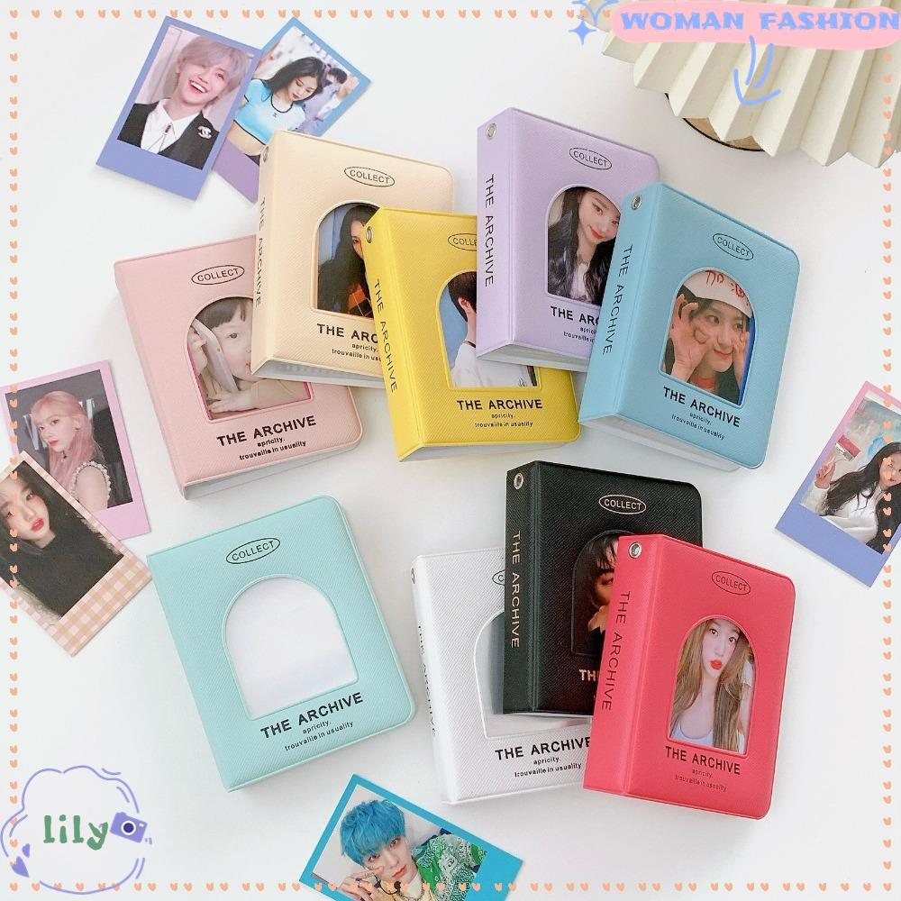 LILY Photo Card Album, Inch Love Picture 4 นิ้ว Kpop Card, Storage Idol Picture Album