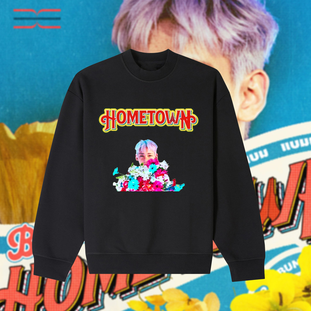 2025 Got7 BamBam - Hometown New Album Poster Concert เสื้อสเวตเตอร์คอกลมสำหรับผู้หญิง #1