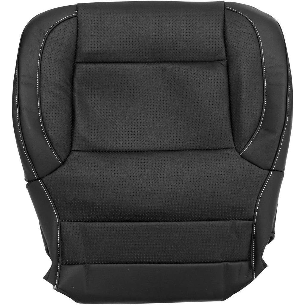 Priprelod Driver หรือ Passenger Universal Bottom Replacement Perforated Leather Seat Cover สีดํา(#H2