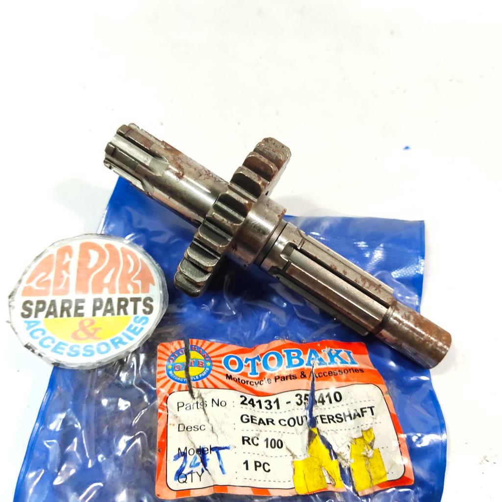 [3E Parts & Acc] เพลาเกียร์หน้า RC110 24T Suzuki Crystal Tornado เพลาเกียร์ Rare Item