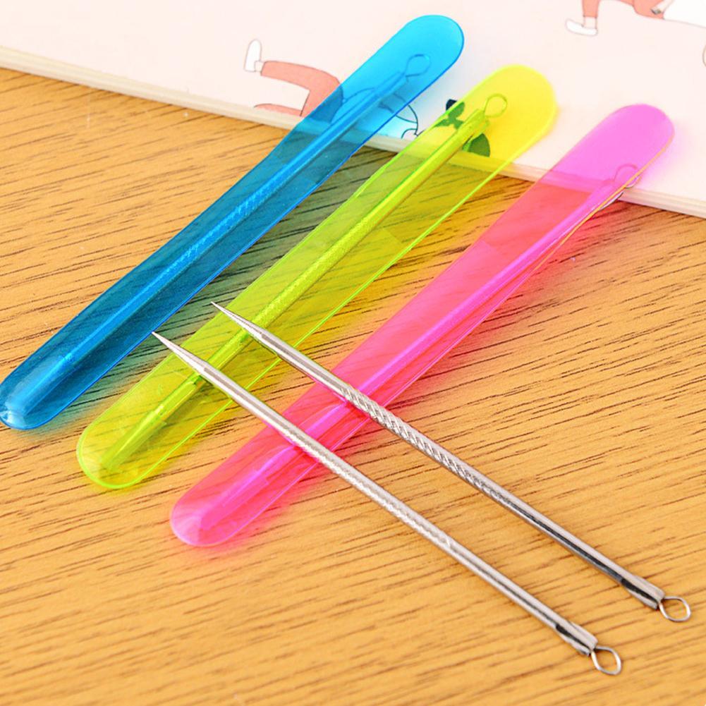 เข็มสิวสแตนเลส Blackhead Removal Pimple Clean Tool Blemish W6V0