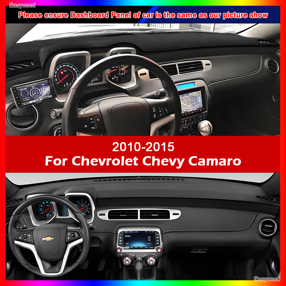 สําหรับ Chevrolet Chevy Camaro Ss Zl1 Rs Z28 2010 2011-2015 Dashmat Dash Mat ฝาครอบ Dashboard Pad พร