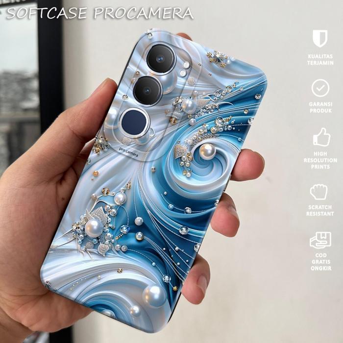 เคส hp สําหรับ VIVO Y19S PRO แฟชั่น Casing Softcase ล่าสุด 2025 - DK43 - Macaron Protect Camera Kesi