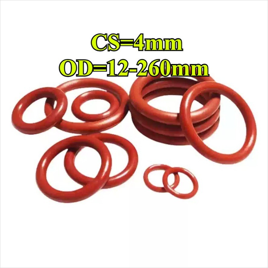 โอริง ORing O-ring ยางโอริง VMQ เลือกขนาดได้  CS4 มม.* OD12-260 มม.【YMH-CB-1】 - รูปที่ 4