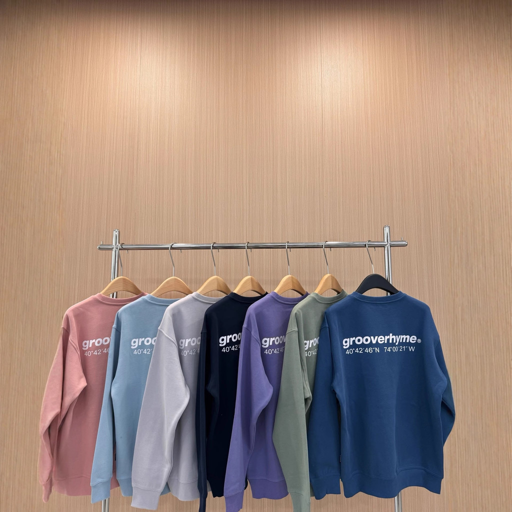 เสื้อกันหนาวสไตล์เกาหลีสำหรับทั้งผู้ชายและผู้หญิง ดีไซน์สบายๆ รอบคอดี กับลายพิมพ์ตัวอักษร NYC มีหลาย