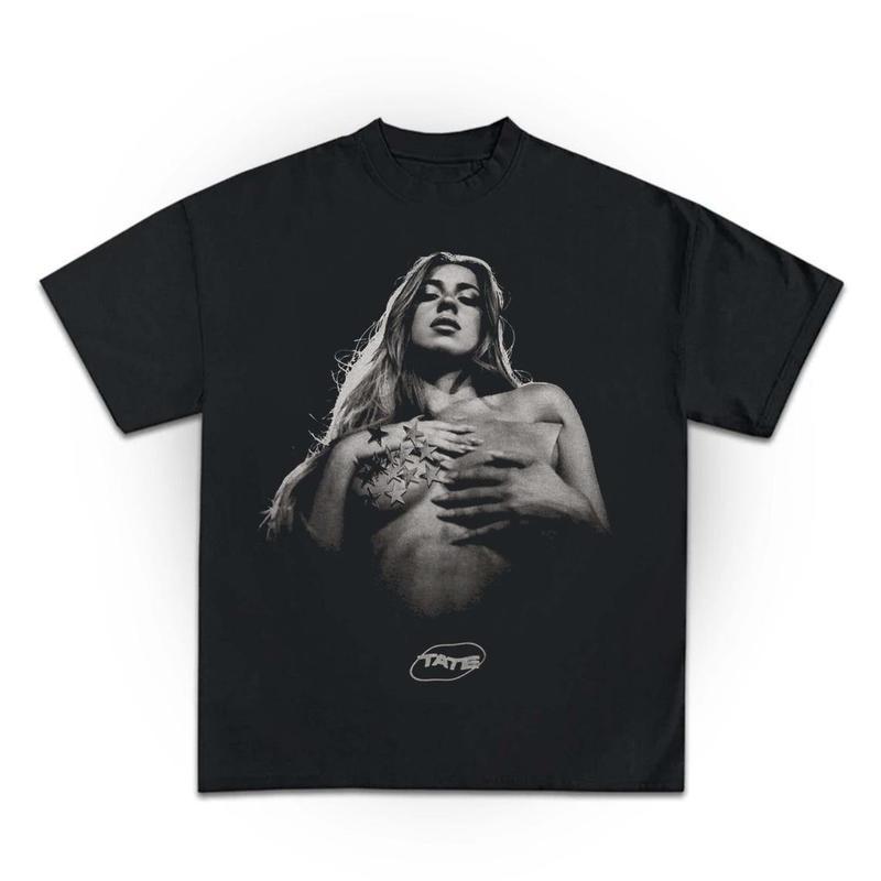 ใหม่!!! เสื้อยืดดนตรีวินเทจ Tate Mcrae เสื้อคอนเสิร์ต ของขวัญสำหรับแฟนคลับ