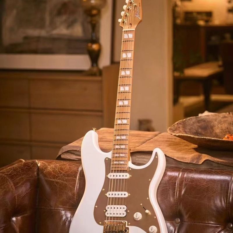 Keipro 2025 Ks170 Pearl White Rock กีตาร์ไฟฟ้า Advanced Entry Professional Grade m