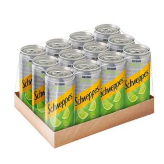 SCHWEPPES ชเวปส์ มะนาวโซดาสูตรไม่มีน้ำตาล 330มล. แพ็ค 12 กระ…