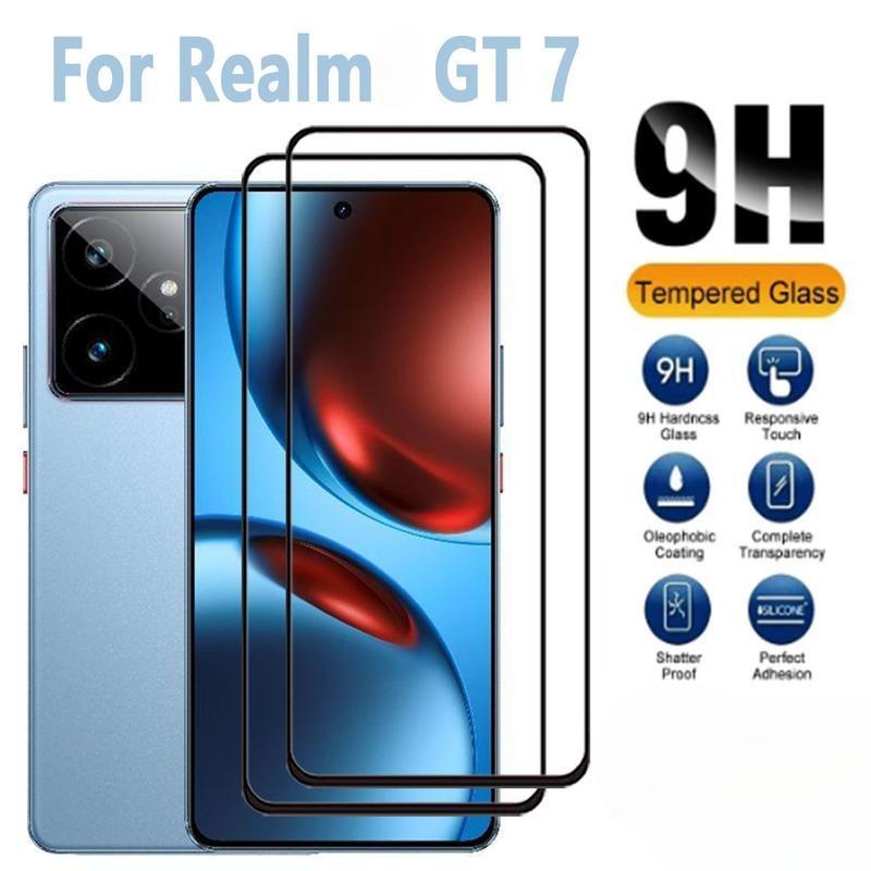 ฟิล์มกระจกนิรภัยแบบเต็มจอ สำหรับ For Realme GT 7T, 6T, 6, C75, C65, C67, 12, 11, 10, 14, 13, Pro +, 