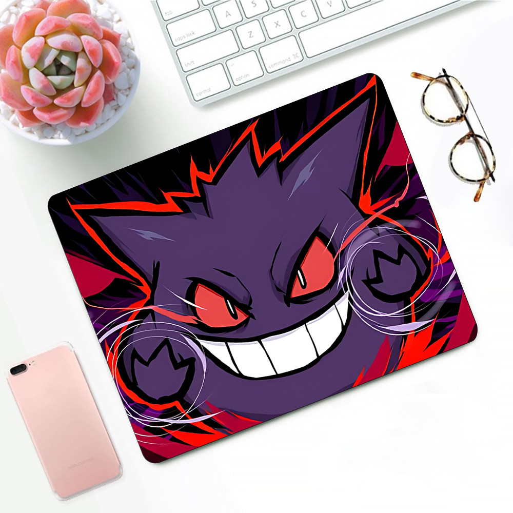 P-Pokemon-Gengar Grande Gaming Mouse Pad XS แผ่นรองเมาส์ขนาดเล็กสําหรับ PC Gamer เดสก์ท็อปตกแต่งสํานักงานแผ่นรองเม้าส์ Deskmat พรม