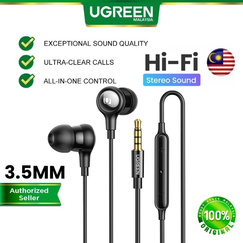 UGREEN HiTune ประเภท C DAC แจ็คเสียง 3.5 มม.USB C หูฟังหูฟังไมโครโฟน HiFi IPX5 Apple iPhone 17 Air S