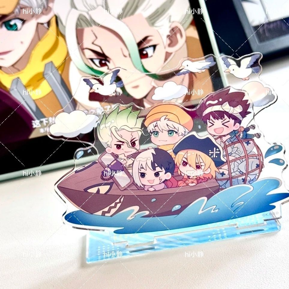 ฟิกเกอร์อนิเมะ Dr.STONE ‌‌Ishigami Senku Asagiri Gen ตัวเลขของเล่นผู้หญิงคอสเพลย์ Action Stand ตุ๊กตาของเล่นตุ๊กตาอะคริลิคของขวัญ