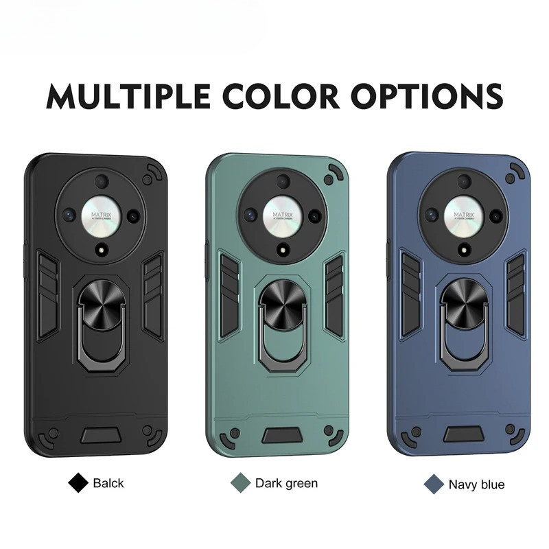 เกราะกันชนกันกระแทกสําหรับ Honor X9D แหวนแม่เหล็ก Kickstand เคสโทรศัพท์สําหรับ Honor X70 Pro