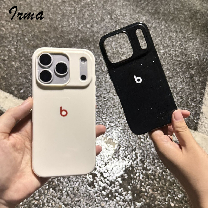 Simple Letter B เคสโทรศัพท์มือถือ Glossy Jelly สําหรับ IPhone12/13/14/15/16/17 Anti-drop
