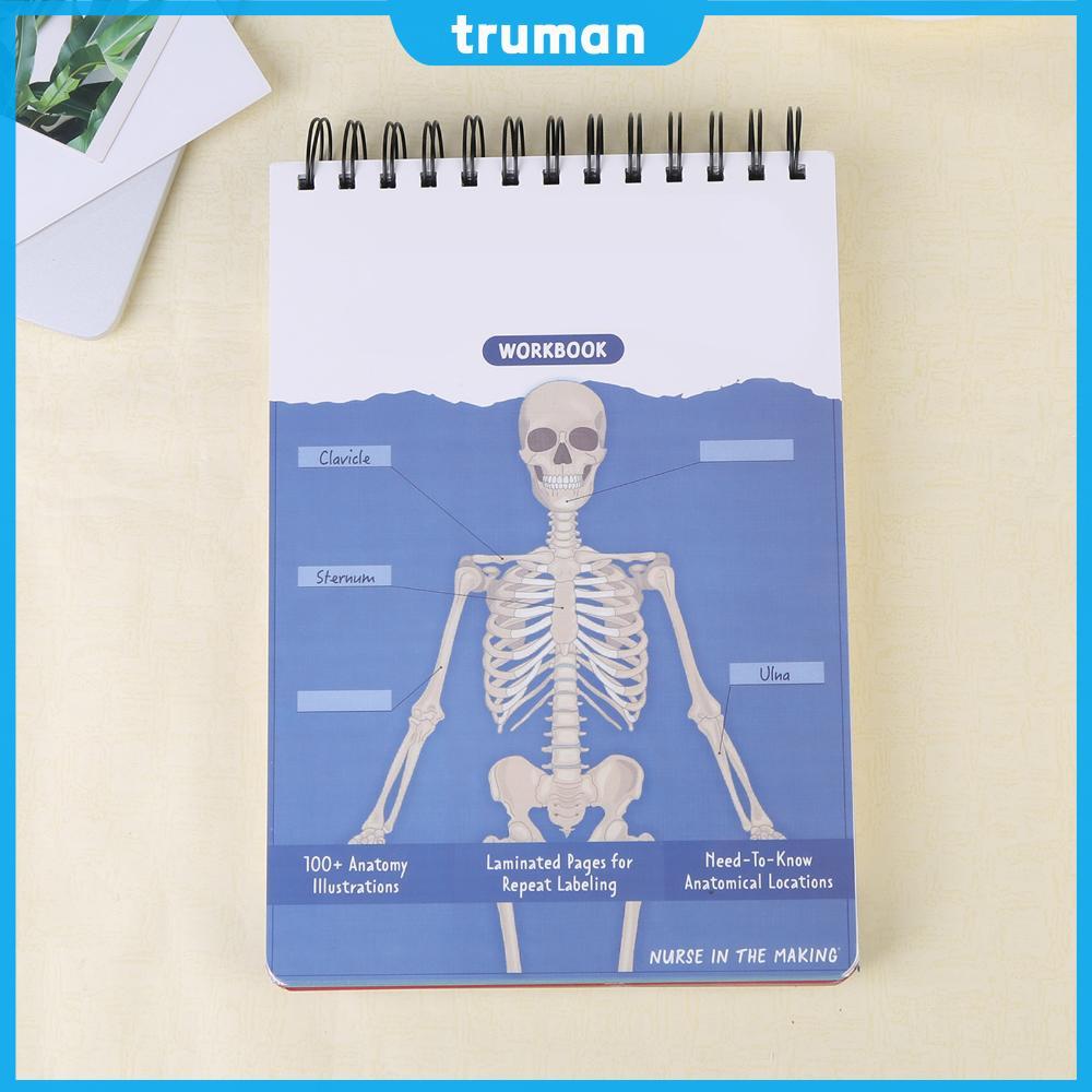 Anatomy Label Lab Workbook Creative Human Anatomy Busy Book Anatomys Study Guide Book สําหรับนักเรีย