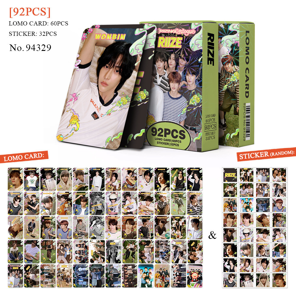 55pcs/box Lomo Cards Lucky Japan Album RIIZING Impossible Talk Saxy Photocards GET A GUITARS SHOTARO