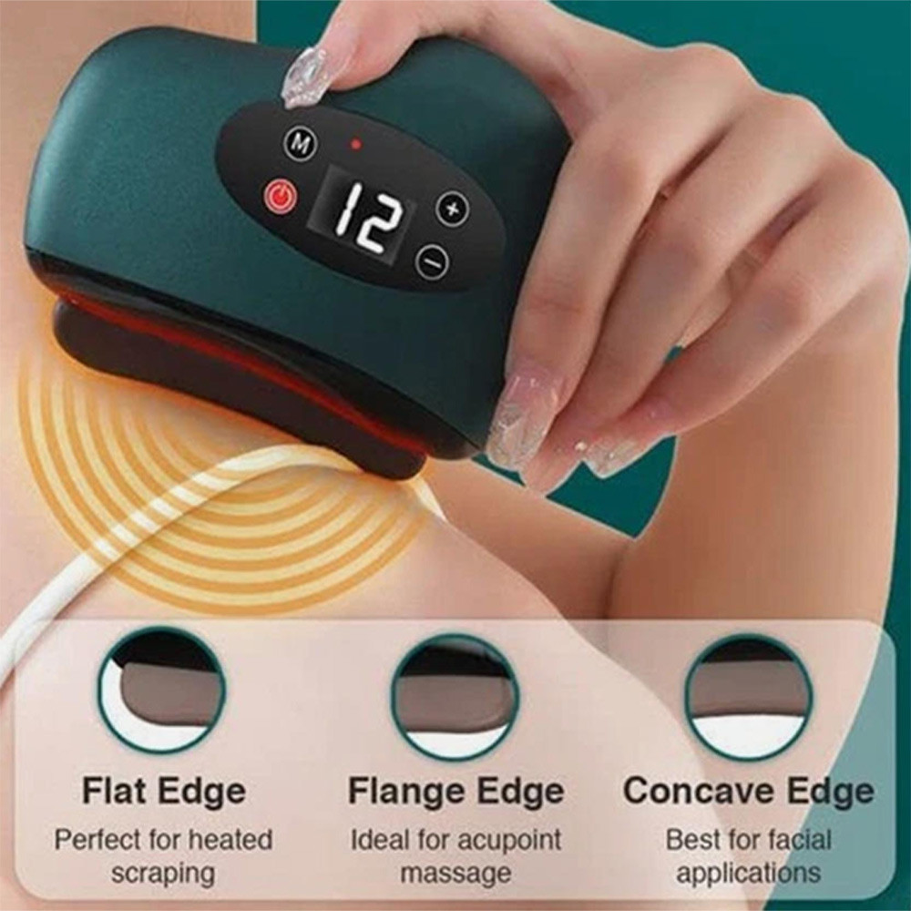 Plantar Fasciitis Foot Massager, Foot Scraper, Foot Spa Bath Massager Body Gua Sha Tool with Red Lig