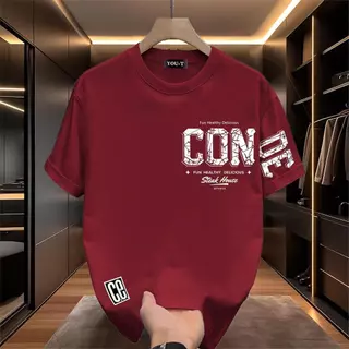 🌷Su.Tee🌷 สื้อยืด oversize เสื้อแฟชั่น เกาหลี โคตรนุ่ม เนื้อผ้าฝ้ายผสมโพลีเอสเตอร์ ลาย"CON DE" สินค้าใหม่ 2025