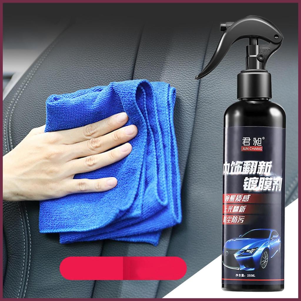 Car Trim Restorer Refresh Agent สําหรับภายในรถ Long Lasting Shine Dressing สําหรับ Trim ปลอดภัยสําหร