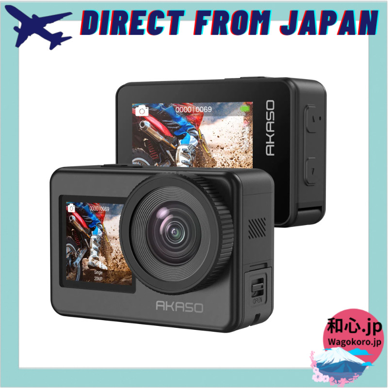 Action Camera AKASO Brave7 4K60fps Wearable Camera, IPX8 Built-in Waterproof 10M, 6-Axis Image Stabi