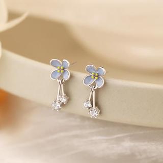 Forget Me Not Earrings ต่างหูเงินแท้ S925 [MERCELO]