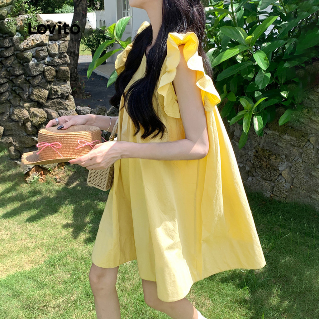 Lovito ชุดเดรสลําลอง