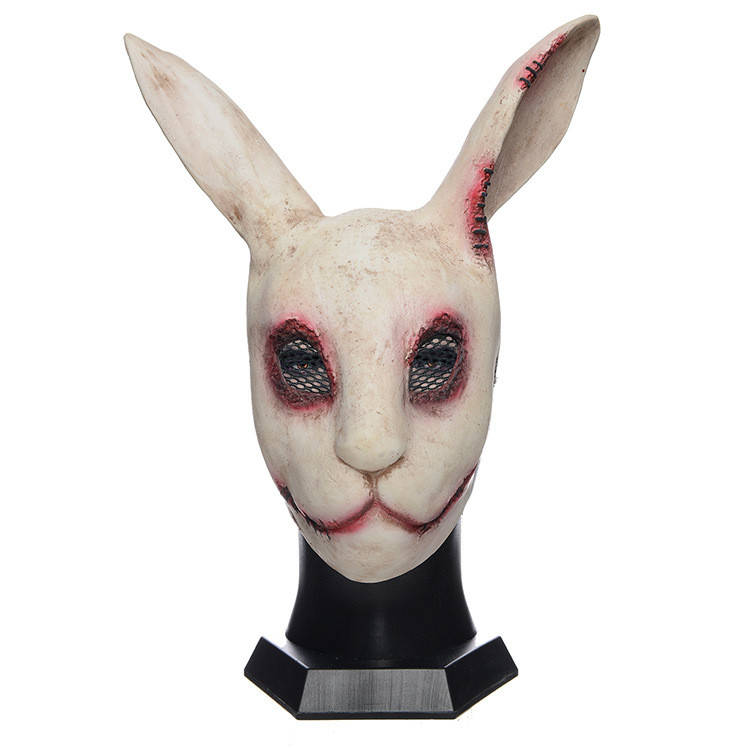 ร้อนขายวันหยุดหมวก Latex หน้ากาก Bloody Rabbit Dress Up คอสเพลย์ฮาโลวีนแต่งตัวโรงงานขายตรง 2025.11.0