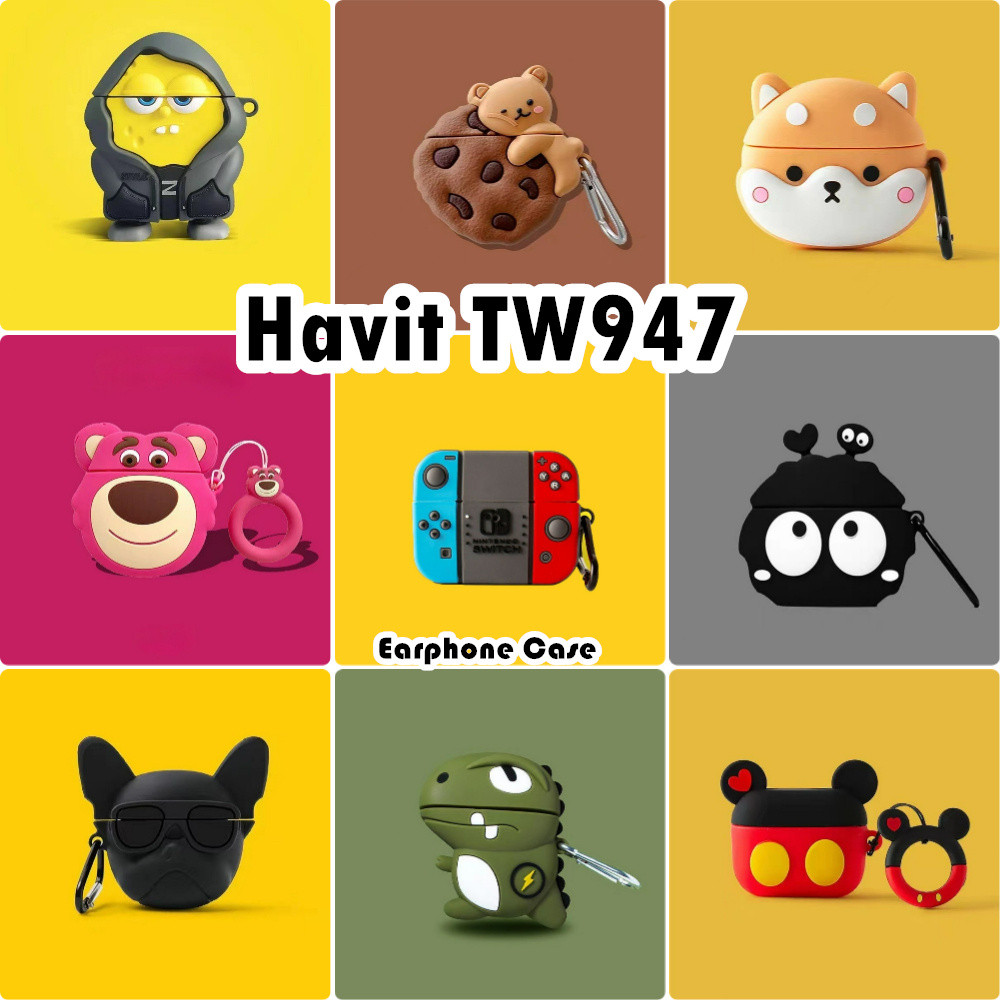 Future starFor Havit TW947 ฝาครอบการ์ตูนน่ารักซิลิโคนอ่อนนุ่มหูฟังกรณีปลอก NO.2