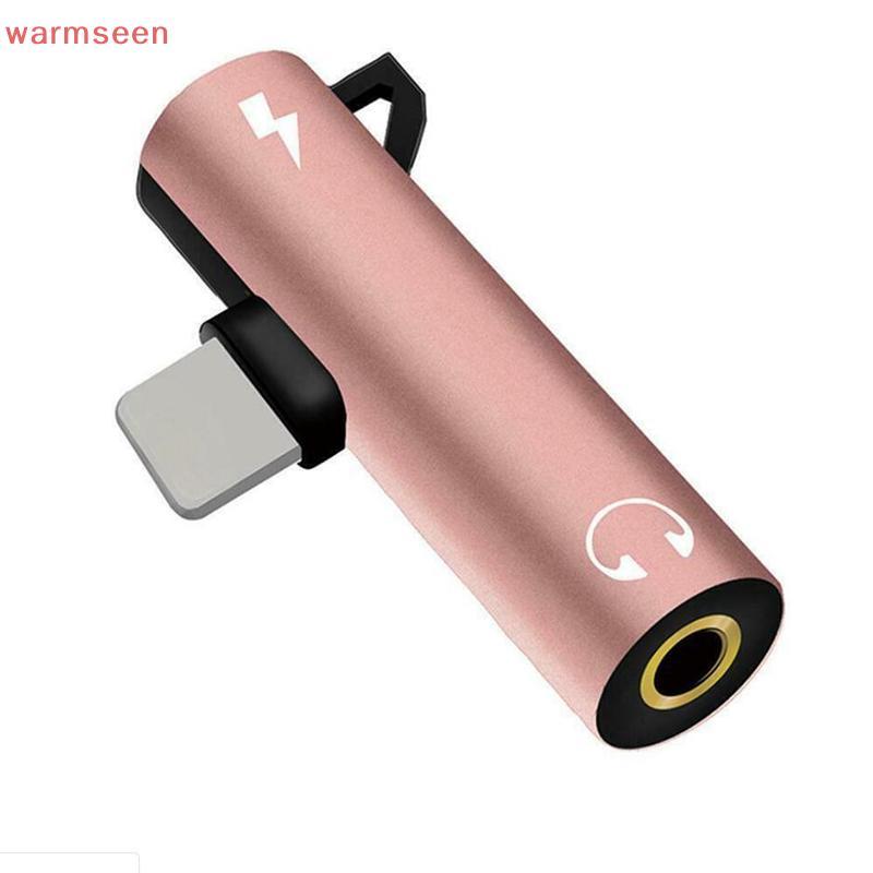 (อบอุ่น) สําหรับอะแดปเตอร์แจ็คหูฟัง Aux 8 7 Plus X Lightning ถึง 3.5 มม.