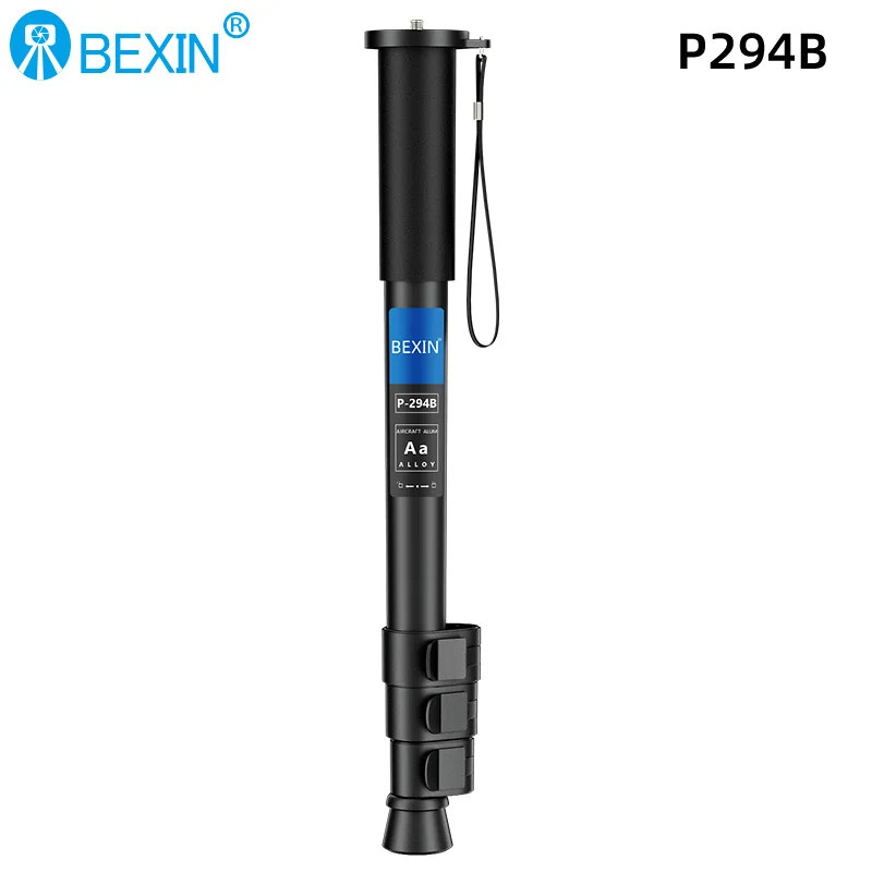 BEXIN P294B Professional อลูมิเนียม Monopod สําหรับ Canon Nikon Sony กล้อง DSLR กล้องวิดีโอ 4 ส่วนการถ่ายภาพ Bracket ราคา ถูกที่สุด ดีลบีเคเค แกลเลอรีภาพที่ 7