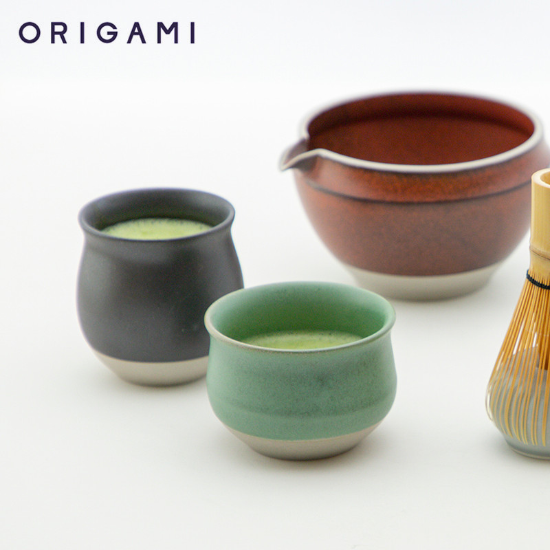 [ข้อเสนอพิเศษผลิตภัณฑ์ใหม่] Japan ORIGAMI ORIGAMI Minoyaki Smell Cup Piont Cup ถ้วยกาแฟเซรามิค Match