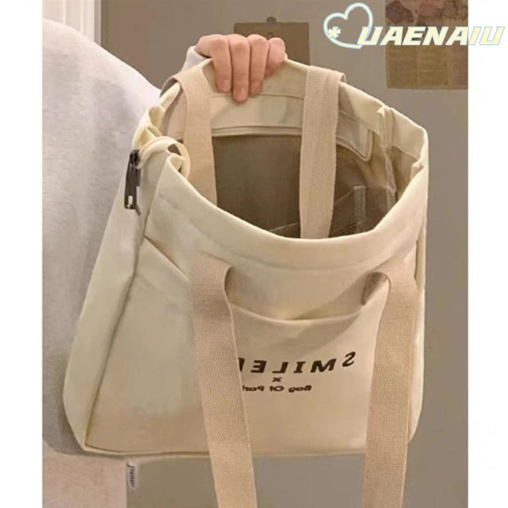 กระเป๋าสะพายหลังและถือได้ สไตล์ลำลอง ทำจากผ้าแคนวาส เหมาะสำหรับนักเรียนและความจุมาก