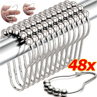 ตะขอเกี่ยวม่านอาบน้ำแบบโลหะ / ตะขอแขวนฝักบัวแบบสองชั้นสำหรับ…