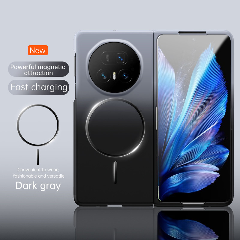 Ultra Thin Liquid Gradient สําหรับ Honor Magic V6 V5 V3 Vs3 Vs2 V2 magicv5 Anti-Fingerprint แม่เหล็ก Smooth ผิวที่เป็นมิตร Matte Hard Cover Protector Shell