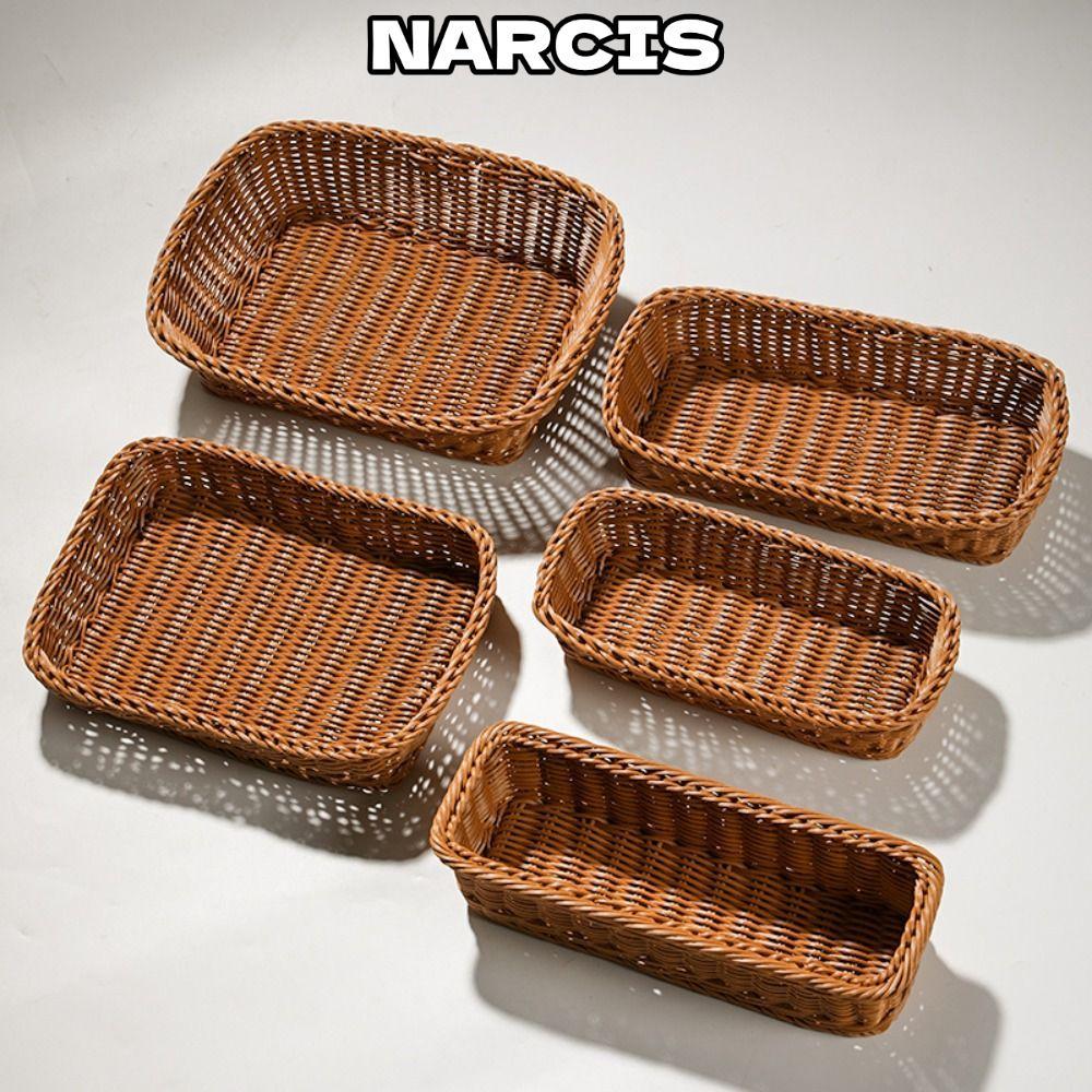 ขนมปังตะกร้าผักผลไม้,10รูปแบบความแข็งหวายหวายตะกร้าเสิร์ฟทอ,คุณภาพสูงครัวเรือนทอมือตะกร้าหวายร้านอาหารเสิร์ฟโต๊ะแสดง