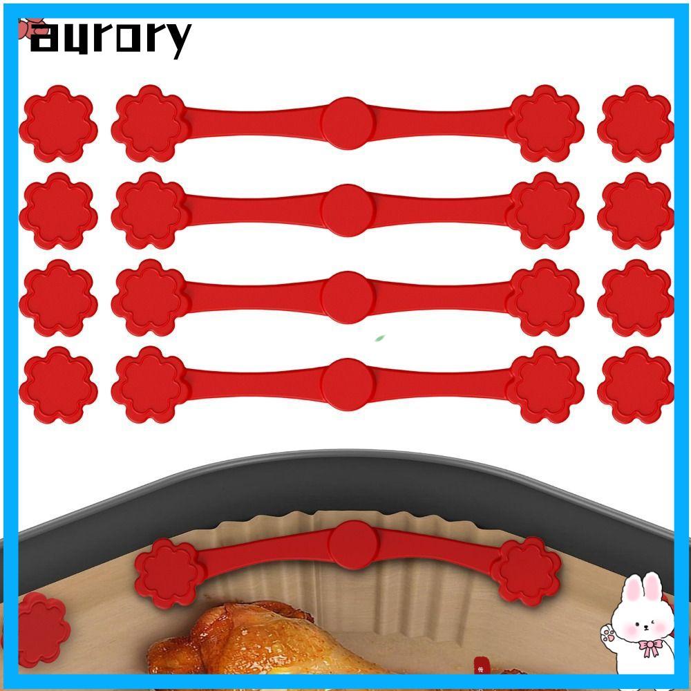AURORY Air Fryer Magnetic Silicone Buckle,Reusable Non-Scratch Design Air Fryer MagnetsสําหรับParchm