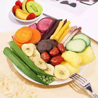 ผักผลไม้อบกรอบ มังกร 250g ขนมสุขภาพ กรอบ อร่อย หวานธรรมชาติ ของฝากยอดนิยม ผักกรอบห่อเขียว สดใหม่ น่าทาน