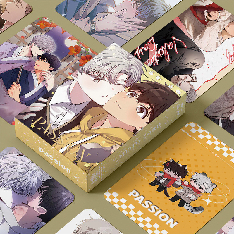 เกาหลี passion Merchanded 10 ซม.กล่อง 55 แผ่นเลเซอร์ Photocard LOMO การ์ดฟิล์มการ์ดหนังสือของขวัญวัน