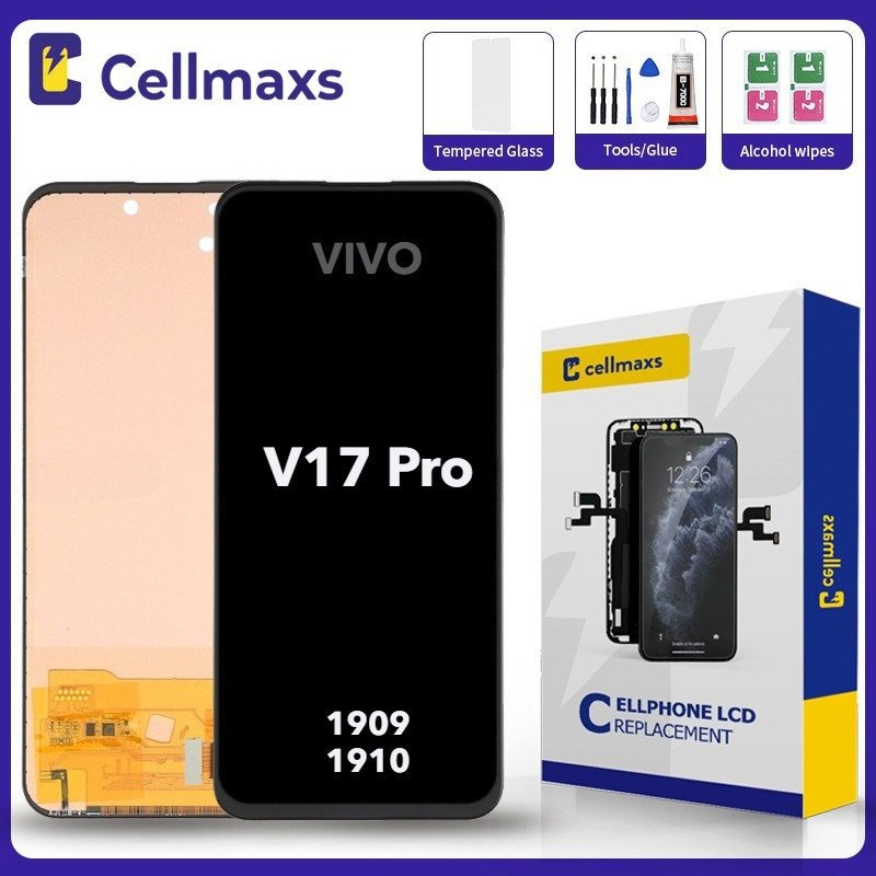 สําหรับ VIVO V17 Pro 1909 1910 เปลี่ยนหน้าจอสัมผัส LCD