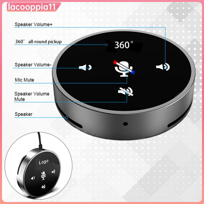 [lacooppia11] ลําโพงพีซีการประชุม USB พร้อมปิดเสียงสําหรับแล็ปท็อปพีซีการประชุมการฝึกอบรมการแชทด้วยเสียงการเล่นเกม