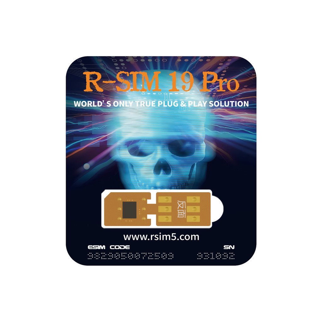 รูปแบบใหม่ R-SIM 19Pro สติกเกอร์การ์ดปลดล็อคอัตโนมัติเต็มรูปแบบเหมาะสําหรับ iphone13-16 การ์ดคู่สแตนด์บายโซลูชันเต็มขายส่ง