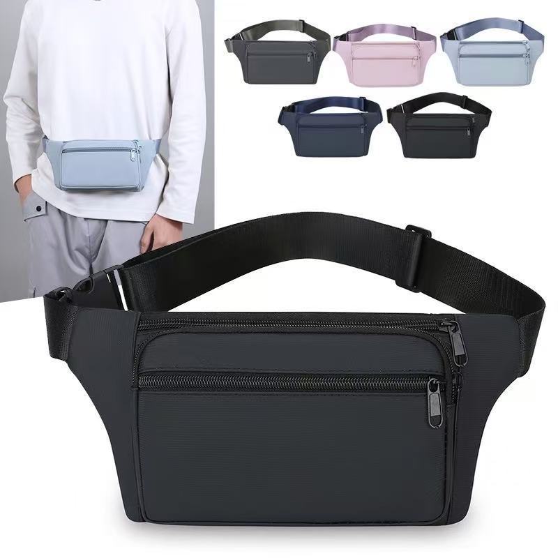 กระเป๋าคาดอก – คาดเอว ผ้าไนล่อน เนื้อผ้าดี กันน้ำได้ สไตล์เกาหลี มีหลายสีให้เลือก